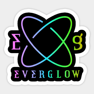 Everglow Logo New Rainbow Sticker